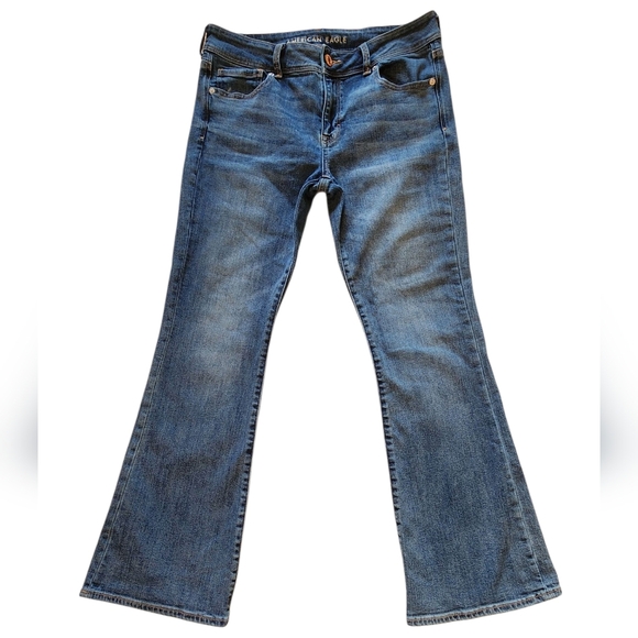 American Eagle Kick Boot Jeans Size 12R - Picture 1 of 7